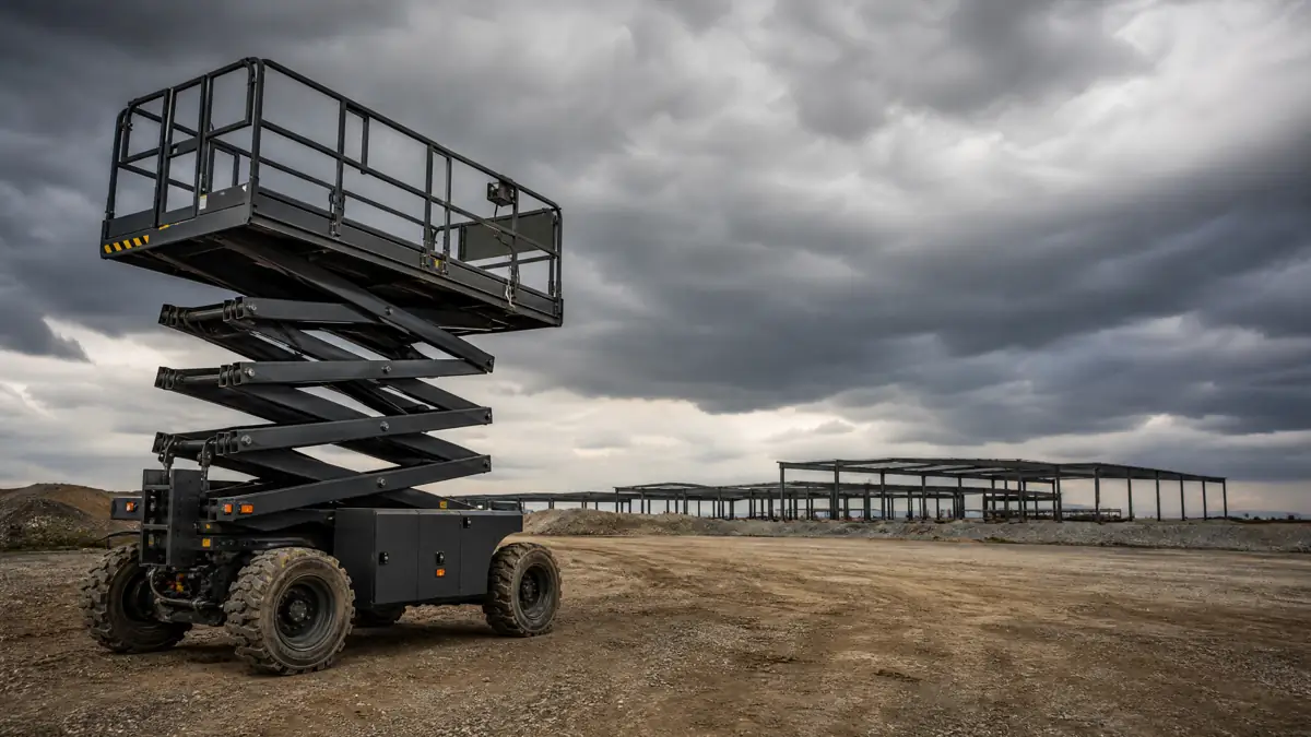 Rough Terrain Scissor Lifts jobsite access in Kansas City